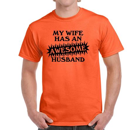 Awesome Husband Wife Shirt My Wife Has An Awesome Husband