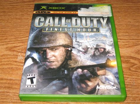 Free Original Xbox Call Of Duty Finest Hour Game Video Games