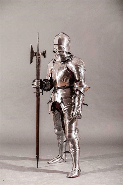 Medieval Gothic Armour Suit With Axe Spears Wearable Warrior Etsy