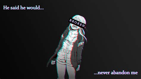 Broken Anime Wallpaper With Quotes Background