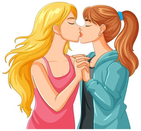 60 Interracial Lesbian Couple Kissing Stock Illustrations Royalty Free Vector Graphics And Clip