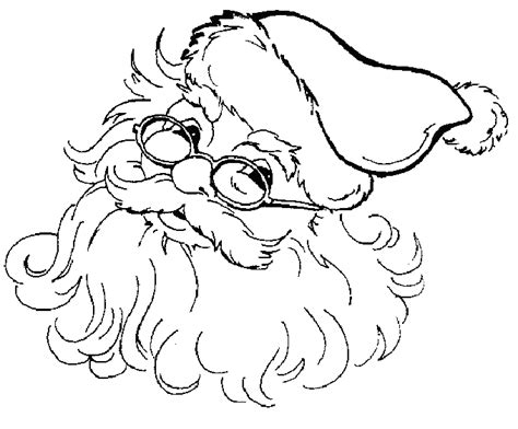 Best Templates Kerstmanhoofd Kleurplaat