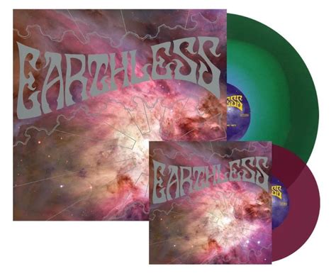 earthless rhythms from a cosmic sky cyan in green 7 inch purple vinyl lp head records