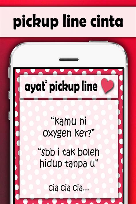 Jangan lupa untuk tweetkan ayat pickupline ini di twitter kamu haha. Ayat Pickup Line Cinta - Apps para Android no Google Play