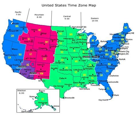 Time Zone Map World Time Zones North America Geography North America