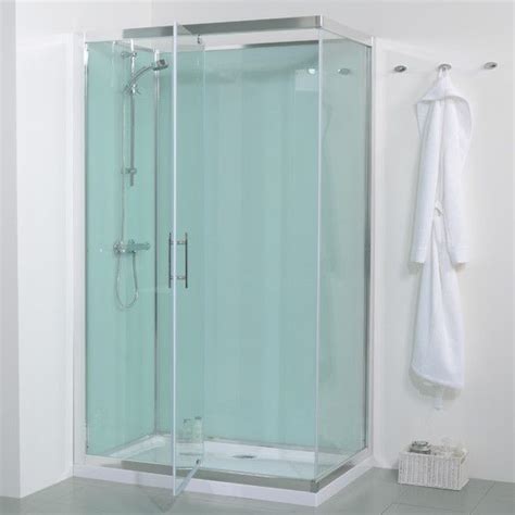 1200 X 800 Quatro Shower Cabin With Aqua White Back Panels Bathroom Shower Panels Small