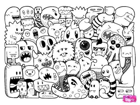 Let your mind go and color in the doodle with our free doodle coloring pages. Pin on Doodles