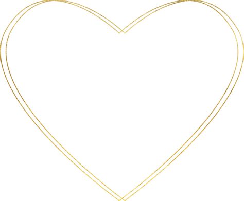 Gold Hearts Frame And Border 10829136 Png