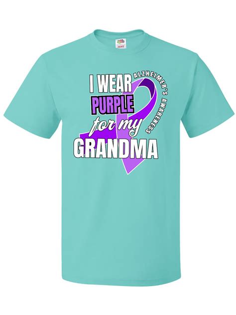 Inktastic Alzheimers Awareness I Wear Purple For My Grandma T Shirt