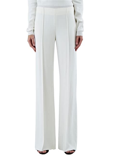 Lyst Agnona Womens Wide Leg Pants In Off White In White