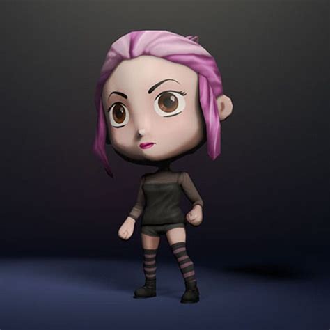 3d Character Low Poly Chibi Rigged 3d Character Chibi Character