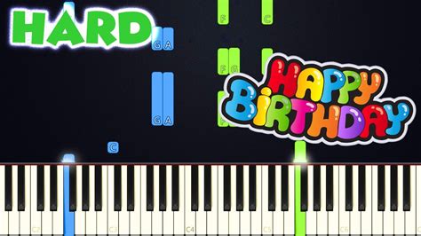 Happy Birthday To You Hard Piano Tutorial Sheet Music By Betacustic