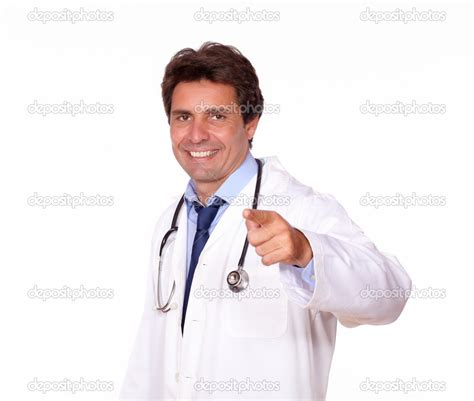 Professional Medical Doctor Pointing At You — Stock Photo © Pablocalvog