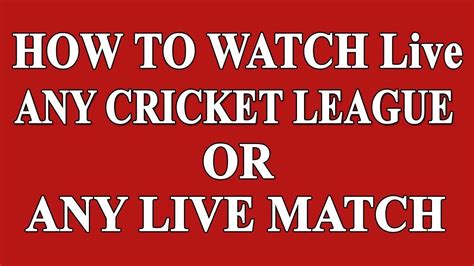 How To Watch Live Cricket Match 2019 Pc Youtube