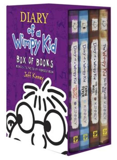 This opens in a new window. Diary of a Wimpy Kid Box of Books (5-7 & The Do-It-Yourself Book) by Jeff Kinney | 9781419711831 ...