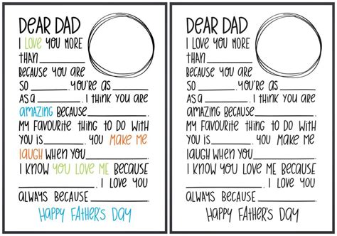 Dear Dad Letters Be A Fun Mum