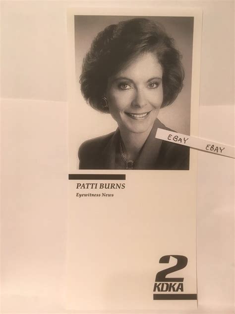 KDKA Channel 2 Patti Burns Signature Card Pittsburgh PA. Eyewitness