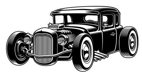 Vector Illustration Of Hot Rod 539414 Vector Art At Vecteezy