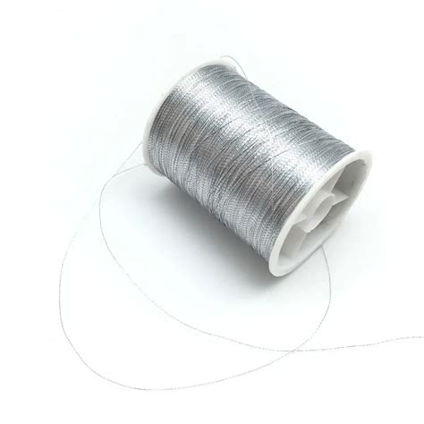 Embroidery Thread Metallic Silver 36m V1750 In Thread From Home