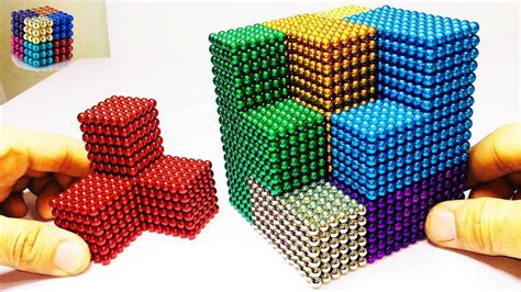 Diy How To Make Gaint Rainbow Cube With Magnetic Balls Magnetic Boy