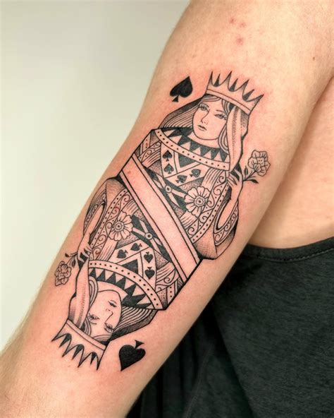 30 queen of spades tattoos meaning and symbolism university vip