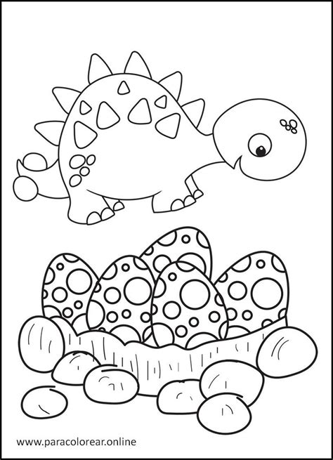 Primero descarga e imprime dos copias de esta plantilla. Los mejores Dibujos de Dinosaurios para Colorear Imprimir ...