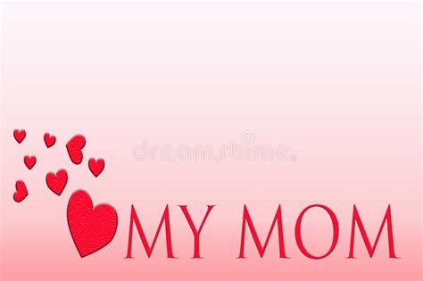 Love Mom Mother S Day Stock Illustration Illustration Of Affection