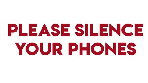 Silence Your Phones Motion Graphic Youtube