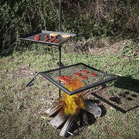 Titan Campfire Adjustable Swivel Grill Fire Pit Cooking G Gas Fire
