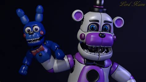 Funtime Freddy And Bon Bon Sfm Wallpaper By Lord Kaine On Deviantart