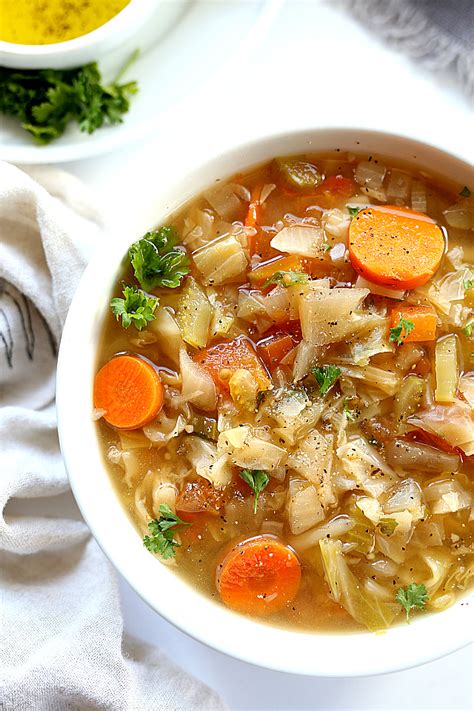 I've included a wide variety of vegetables in this soup recipe to help you get a good quantity of nutrients in your day! Cabbage Soup Diet Recipe To Detox | Delightful Mom Food