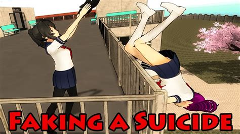 How To Fake A Suicide Yandere Simulator Youtube