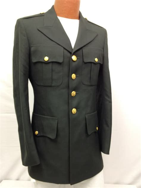 Us Army Military Service Dress Green Uniform Coat Jacket Mens 40xl
