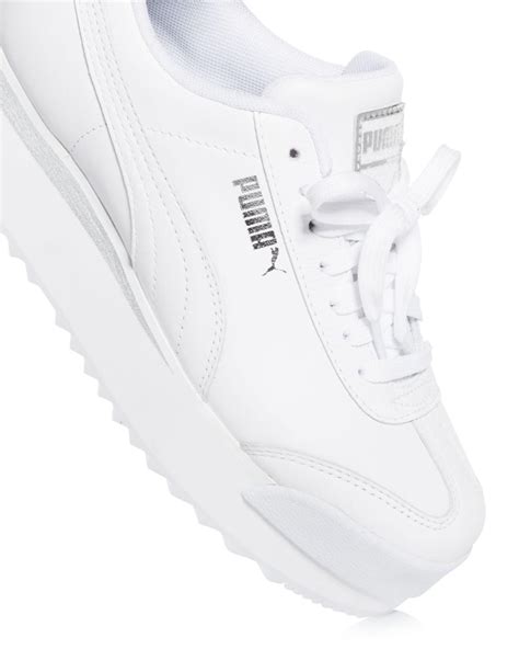 Puma Leather Womens Roma Amor Platform Sneakers In White Lyst
