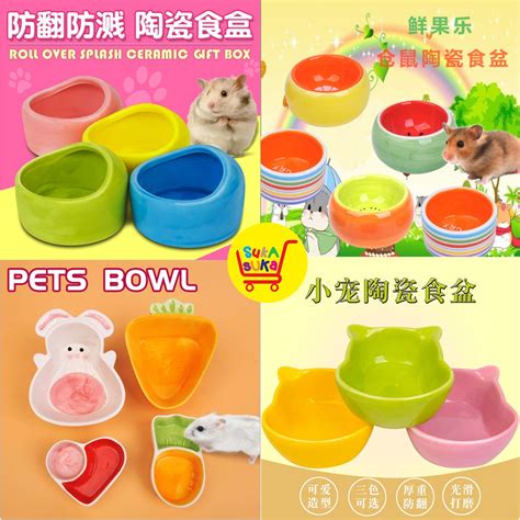 Spot clean your guinea pig's food bowl as needed throughout the week if they kick bedding or droppings into it. Hamster Ceramic Food Bowl (Guinea Pig Chinchilla Hedgehog ...
