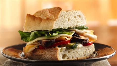Chicken And Grilled Vegetable Stacked Sandwiches Recipe