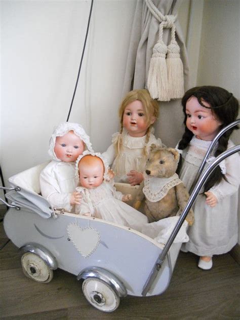 Vintage Pram Vintage Dolls Antique Dolls Dollhouse Dolls