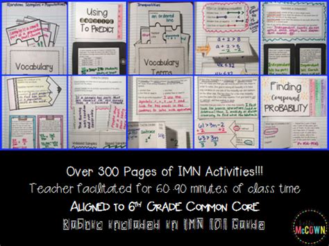 Kelly McCown Middle Babe Interactive Math Notebook Grade 7