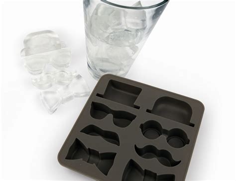 kikkerland gentleman s silicone ice cube tray gadget flow