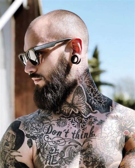 Bald Men With Beards And Tattoos Beard Style Corner