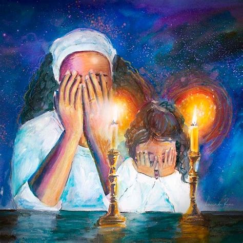 Shabbat Shalom Shabbat Candle Lighting Wall Art Etsy