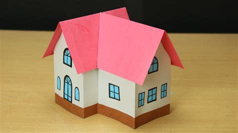 Beautiful Paper House Attractive House From Paper Easy Craft Youtube