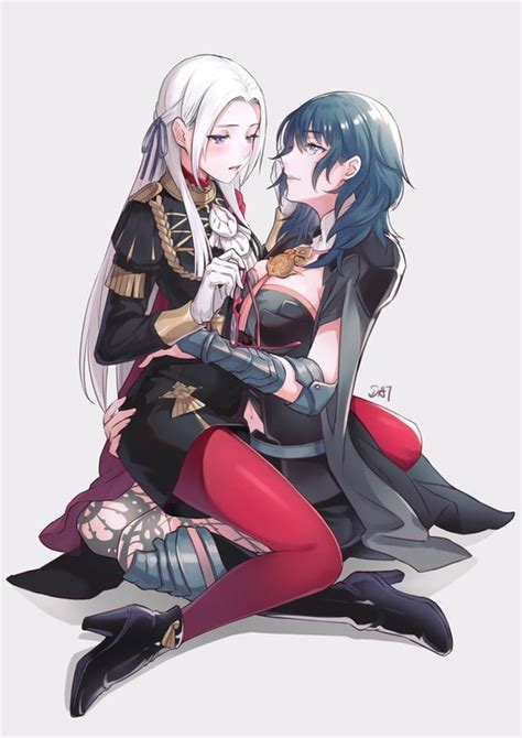 byleth and edelgard [fire emblem three houses] wholesomeyuri