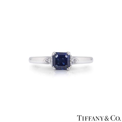 Tiffany And Co Diamond And Sapphire Ring Rich Diamonds
