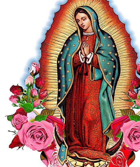 Arriba Foto Im Genes De La Virgen De Guadalupe Con Rosas Cena Hermosa