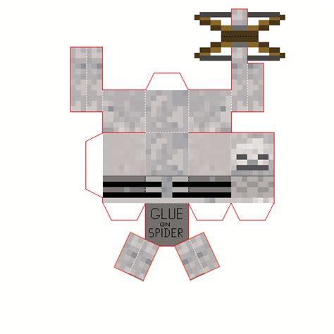 5easy Minecraft Papercraft Spider Jockey Aress Blog