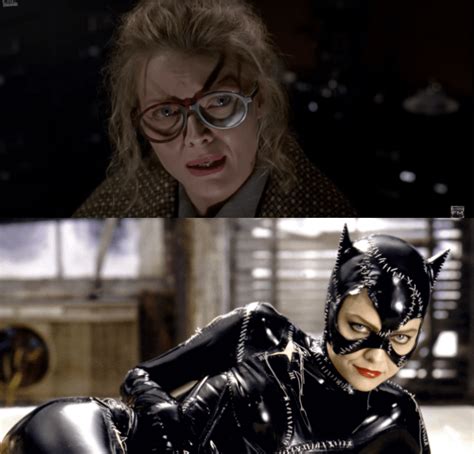 In Batman Returns 1992 The Shadow Of Selina Kyles Glasses Literally