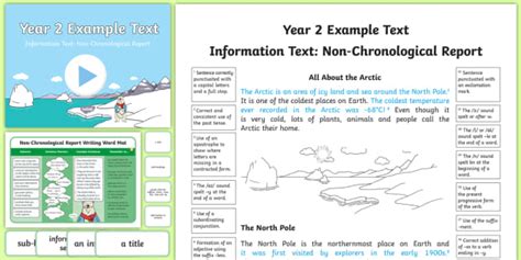 Year 2 Non Chronological Report Writing With Example Text