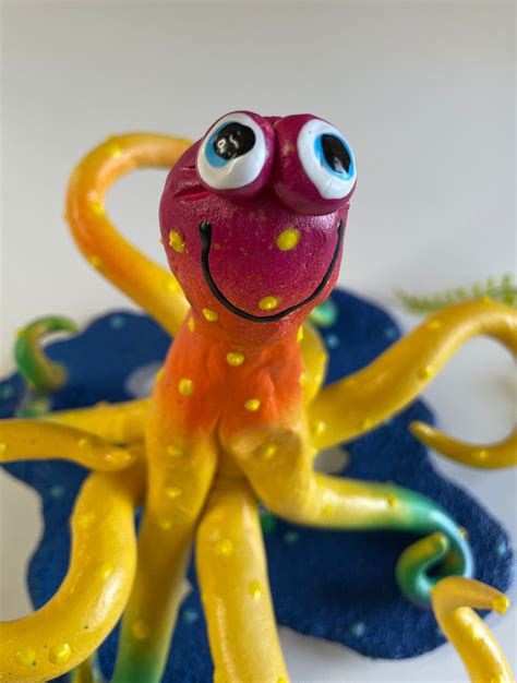 Rainbow Octopus Kids Toothbrush Holder Bathroom Decor Beach House