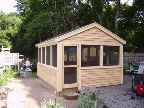 Build your own cape cod or colonial style garden shed. Sheds and More | Backyard buildings, Screened in porch diy ...
